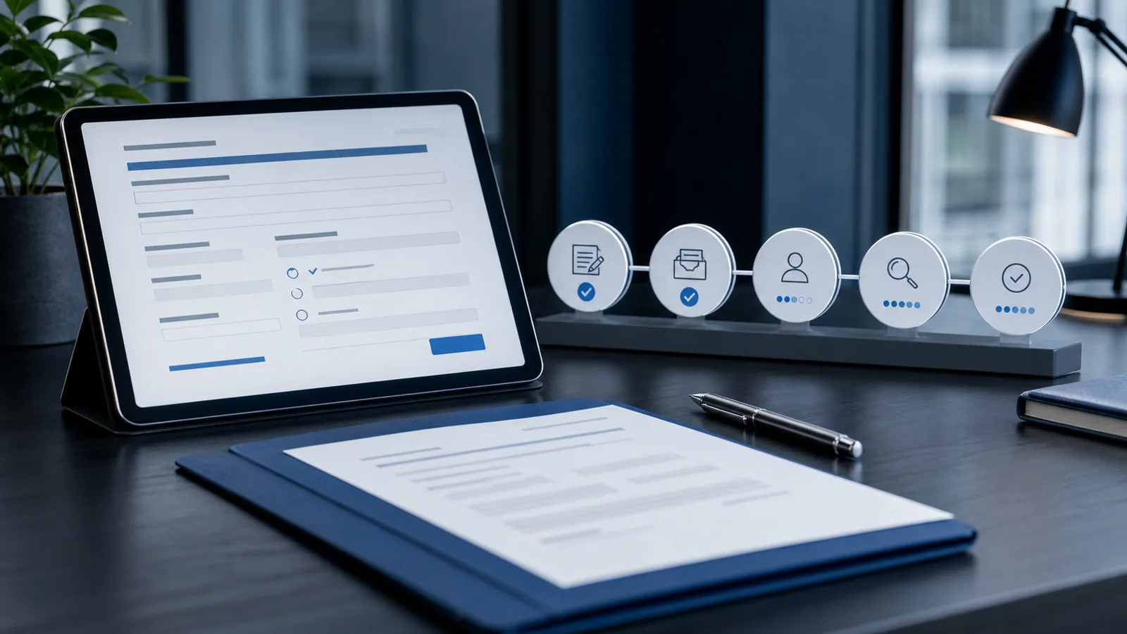 Formulario digital con una secuencia organizada de seguimiento